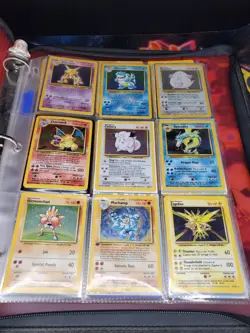 Pokemon Complete Base Set 102/102 100% Complete Set LP-DMG Cards W Shadowless - Image 1