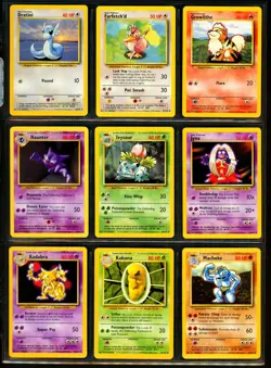 1999 Pokemon Base Set COMPLETE Unlimited Edition NON HOLO Cards 17-102 Rare MINT - Image 3
