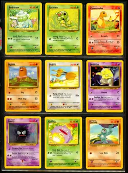 1999 Pokemon Base Set COMPLETE Unlimited Edition NON HOLO Cards 17-102 Rare MINT - Image 5