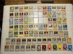 1999 Pokemon Base Set COMPLETE Unlimited Edition NON HOLO Cards 17-102 Rare MINT - Image 1