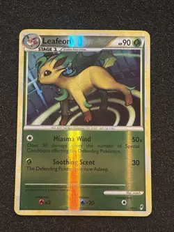 2011 Pokemon TCG Leafeon 13/95 Reverse Holofoil RARE NM+ Call Of Legends - Image 1