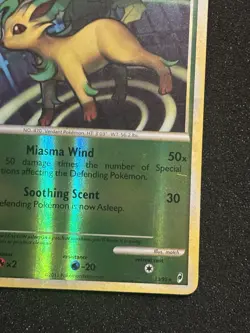 2011 Pokemon TCG Leafeon 13/95 Reverse Holofoil RARE NM+ Call Of Legends - Image 4
