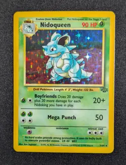 Pokemon TCG Nidoqueen Holo Rare Unlimited Jungle 07/64 LP - Image 1