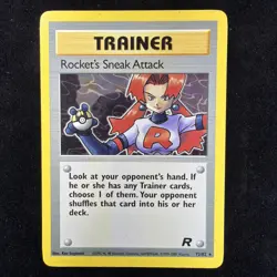 Pokemon Vintage Non-Holo Rare Rocket’s Sneak Attack 72/82 Team Rocket WotC - Image 1