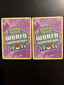 (2)Pokemon Lugia EX 105/115 & Blastoise EX 104/112 2006 World Championships - Image 2