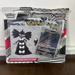 Pokemon TCG White Flare 3Pk Blister Tech Sticker Collection - Image 1