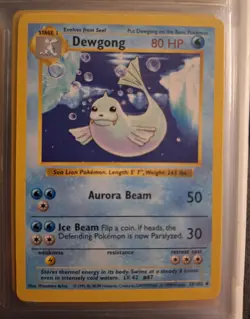 Pokemon TCG Dewgong Base Set Unlimited Uncommon Shadowless 24/102 NM WOTC 1998 - Image 1