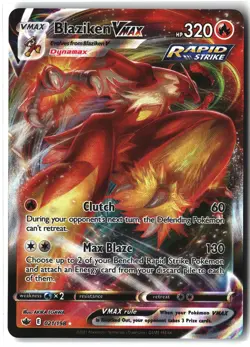 Blaziken VMAX ⭐ 021/198 Holo Rare VMAX Chilling Reign 2021 Pokemon NM - Image 1