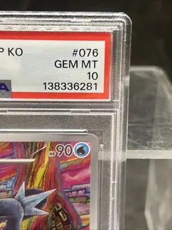 2023 POKEMON JAPANESE SV2P-SNOW HAZARD ART RARE #076 ARCTIBAX PSA 10 - Image 2