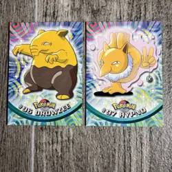 Pokemon Topps #96 Drowzee & #97 Hypno *Blue Logo* Near Mint, Non-Holo - Image 1