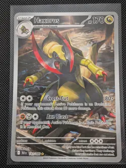 Pokemon Haxorus 147/086 Black Bolt Illustration Rare - 2025 MINT/NM - Image 1