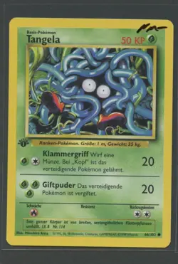Tangela 1. Edition | Basis Set 66/102 | Pokemon Karte Deutsch NM- 1999 Base Set - Image 3