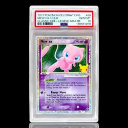 2021 POKEMON CELEBRATIONS CLASSIC COLLECTION #88 MEW EX HOLO PSA 10 - Image 1