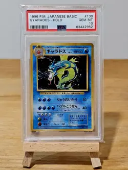 GYARADOS 1996 Japanese Pokemon Base Basic Set #130 Holo PSA 10 - Image 1