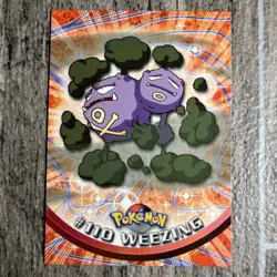Pokemon Topps Weezing Non Foil Series 2 #110 - Image 1