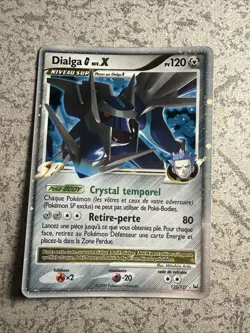Carte Pokemon : Dialga Niv. X 122/127 Platine Base Francais - Image 1