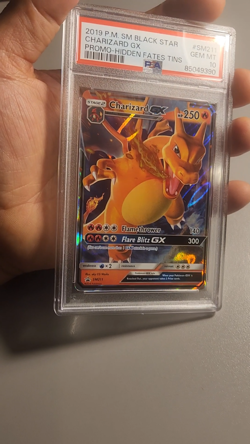 2019 Pokemon Black Stars Promo Charizard GX SM211 PSA 10 - Image 2