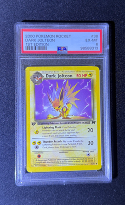 2000 Pokemon Rocket 1st Edition Dark Jolteon #38 English 38/82 - PSA 6 - Image 1