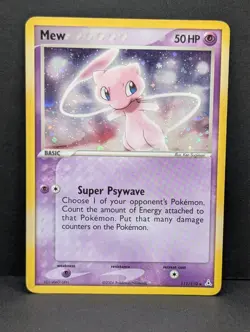 Mew 111/110 Holon Phantoms Holo Ultra Rare Pokemon TCG Nintendo MP+ - Image 1