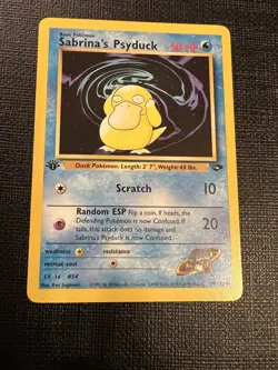 Pokemon TCG Sabrina's Psyduck Gym Challenge 99, 1st Edition - Image 1