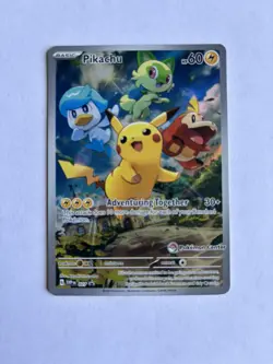 Pokemon TCG Pikachu - 027 Paldea Evolved (Pokemon Center Exclusive stamp) promo - Image 1