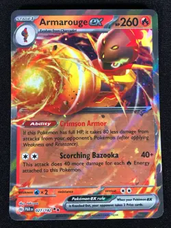 Pokemon Armarouge EX 027/182 Ultra Rare Holo (NM) - Image 1