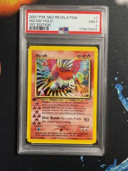 Pokemon TCG Ho-Oh Neo Revelation 7/64 Holo 1st Edition Holo Rare NEW CERT mint - Image 1