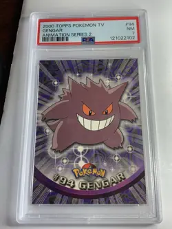 2000 Topps Pokemon #94 Gengar Series 2 PSA 7 Near Mint - Image 1
