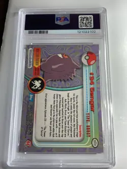 2000 Topps Pokemon #94 Gengar Series 2 PSA 7 Near Mint - Image 2
