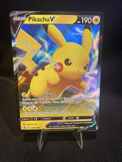 Pikachu V SWSH061 BLACK STAR PROMO Shining Fates Pokemon TCG MINT - Image 1