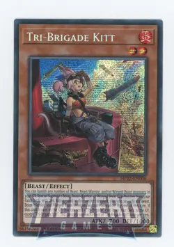 Yugioh MP22-EN006 Tri-Brigade Kitt Prismatic Secret Rare 1st Edition Near Mint - Image 1