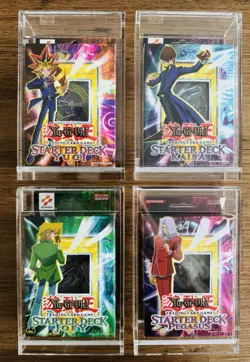 Yugioh Starter Deck Lot: Yugi, Kaiba, Joey, Pegasus - Unlimited - Sealed - Image 1