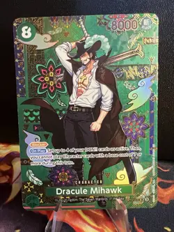 Dracule Mihawk - OP12-030 (SP) - The Azure Sea's Seven (OP14) - English - Image 1