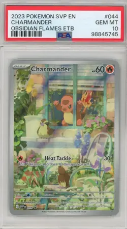 PSA GEM MINT 10 Charmander - 044 Sv: Scarlet & Violet Promo Cards Holo - Image 1