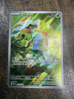 Pokemon TCG Caterpie 172/165 Scarlet & Violet 151 Holo Illustration Rare Card NM - Image 1