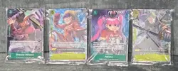 One Piece TCG Illustration Box Volume 3 & 4 Promo Card Set Of 4 English Sealed - Image 1