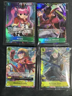 One Piece TCG Illustration Box Vol 3 and 4 Promos SEALED - Image 1