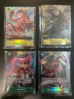 One Piece TCG Illustration Box Vol 3 & 4 Promos Set SEALED. NM - Image 1