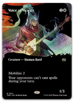 Voice of Victory (Borderless) #331 (Foil) (NM) Tarkir Dragonstorm TDM Magic MTG - Image 1