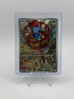 Pokemon TCG Riolu MEP 010 2025 Mega Evolution ETB Black Star Promo Card - NM - Image 1