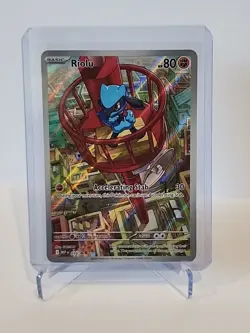 Pokemon TCG Riolu MEP 010 2025 Mega Evolution ETB Black Star Promo Card - NM - Image 1