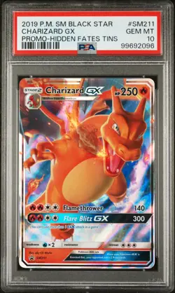 Charizard gx #SM211 PSA 10 Black Star Promo Hidden Fates 2019 Pokemon - Image 1