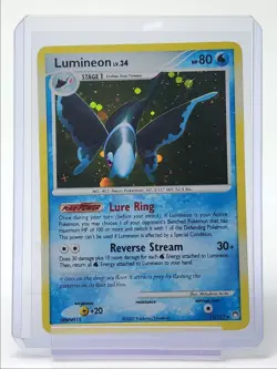 LUMINEON LV. 34 2007 POKEMON DP MYSTERIOUS TREASURES RARE HOLO 11/123 Q3423 - Image 1