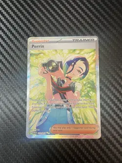Pokemon TCG Perrin Card 220/167 Twilight Masquerade Special Illustration Rare - Image 1