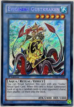 HA07-EN046 Evigishki Gustkraken - Secret Rare 1st Edition Near Mint YuGiOh Card - Image 1