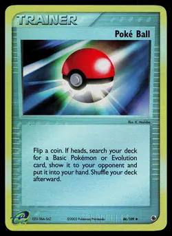 Pokemon Card - Poke Ball Ruby and Sapphire 86/109 Uncommon Reverse Holo - Image 1