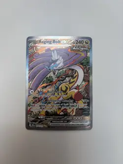 Pokemon TCG Raging Bolt EX Prismatic Evolutions SIR Holo Card 166/131 NM - Image 1