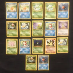 Vtg Pokemon TCG 17 Card Lot German Deutsch CURVED- Base Jungle Rocket WOTC - Image 2