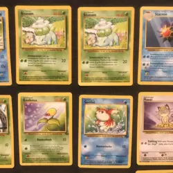 Vtg Pokemon TCG 17 Card Lot German Deutsch CURVED- Base Jungle Rocket WOTC - Image 4