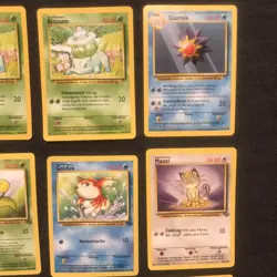 Vtg Pokemon TCG 17 Card Lot German Deutsch CURVED- Base Jungle Rocket WOTC - Image 5
